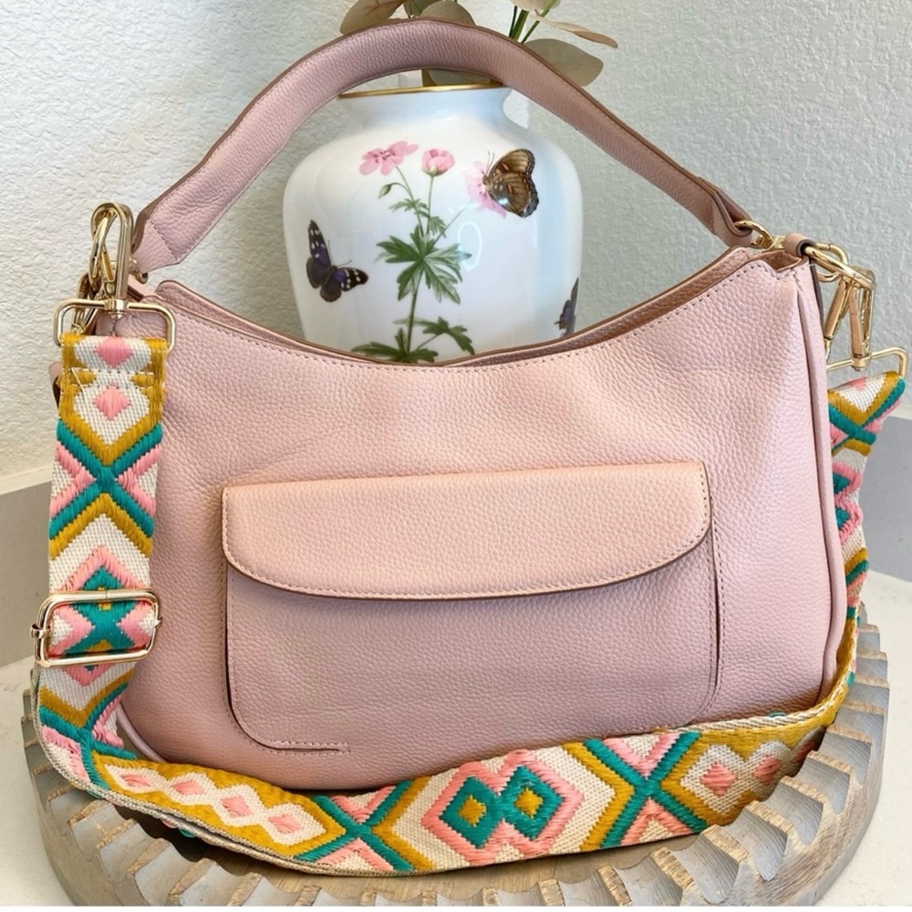 NWOT Pink Peony pocketbook by Nordstrom with Colorful crossbody Strap